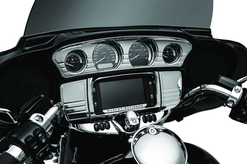 Kuryakyn Tri-Line Gauge Trim 14-Up Touring Models Chrome Kuryakyn Gauges  AXOPROS