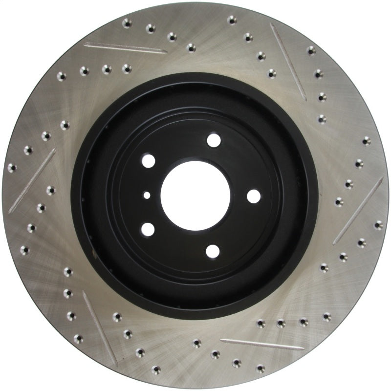 StopTech Infiniti G37 / Nissan 370Z SportStop Slotted & Drilled Front Right Rotor Stoptech Brake Rotors - Slot & Drilled  AXOPROS