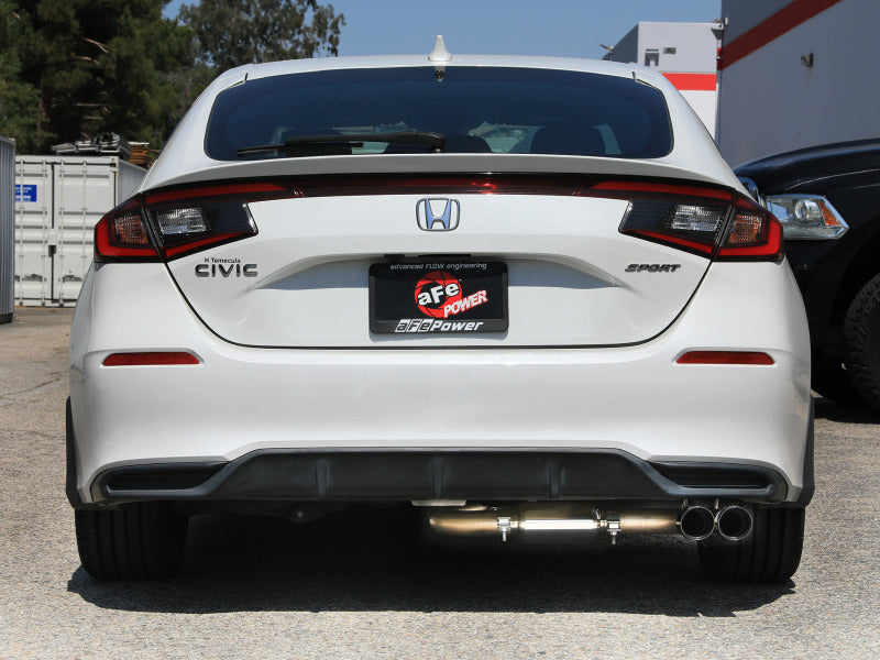 aFe POWER Takeda 2.5in 304 SS Cat-Back Exhaust w/ Polished Tips 22-25 Honda Civic L4-2.0L aFe Catback  AXOPROS