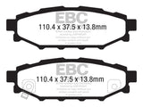 EBC 12+ Subaru BRZ 2.0 (solid rear rotors) Yellowstuff Rear Brake Pads EBC Brake Pads - Performance  AXOPROS