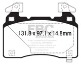 EBC 14+ Cadillac CTS Vsport 3.6 Twin Turbo Redstuff Front Brake Pads EBC Brake Pads - Performance  AXOPROS