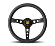 Momo Prototip Heritage Steering Wheel 350 mm - Black Leather/White Stitch/Black Spokes MOMO Steering Wheels  AXOPROS
