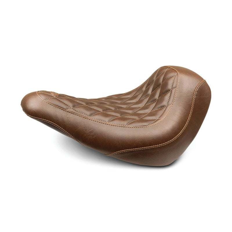 Mustang Motorcycle Mustang 18-21 Harley Low Rider, Sport Glide Wide Tripper Solo Seat Diamond Stitch - Brown Solo Motorcycle Seats aftermarket performance part