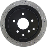 StopTech 06-07 350Z / 05-07 G35 / 06-07 G35X SportStop Slotted & Drilled Rear Left Rotor Stoptech Brake Rotors - Slot & Drilled  AXOPROS