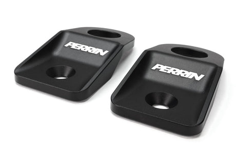 PERRIN 08-14 Subaru WRX/STI / 08-11 Impreza / 08-10 Outback Upper Radiator Bracket Set - Black Perrin Performance Hardware Kits - Other  AXOPROS