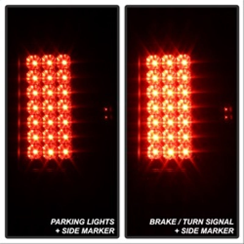 Spyder Ford F150 side 97-03/F250 Super Duty 99-07 LED Tail Lights Blk Smke ALT-YD-FF15097-LED-BSM SPYDER Tail Lights  AXOPROS
