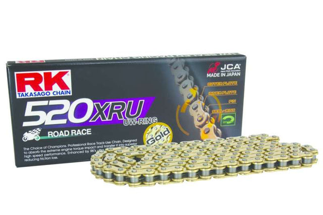 RK Chain GB520XRU-120L U-Ring - Gold RK Chain Chains  AXOPROS