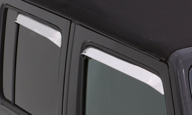 AVS 77-85 Buick Lesabre Ventshade Front & Rear Window Deflectors 4pc - Stainless AVS Wind Deflectors  AXOPROS