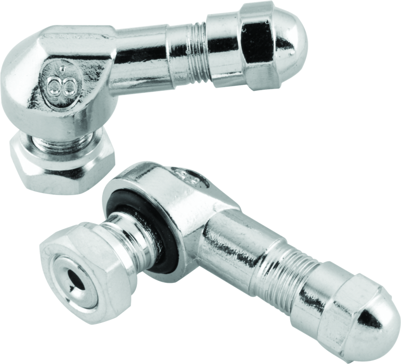 BikeMaster Valve Stem 2/Piece Pack Chrome BikeMaster Valve Stems  AXOPROS