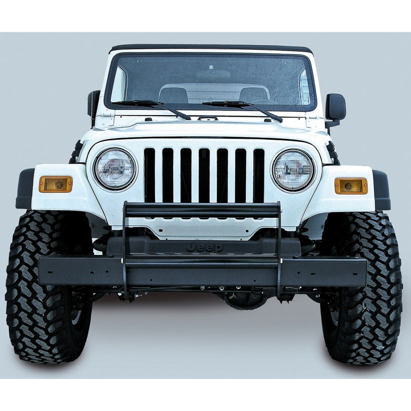 Rugged Ridge Brush Guard Gloss Black 97-06 Jeep Wrangler Rugged Ridge Bumper Accessories  AXOPROS