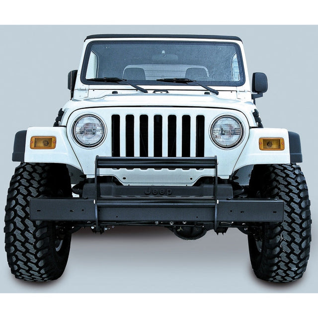 Rugged Ridge Brush Guard Gloss Black 97-06 Jeep Wrangler Rugged Ridge Bumper Accessories  AXOPROS