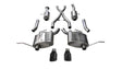 Corsa 2011-2021 Jeep Grand Cherokee Black 2.5in Dual Rear Exit Cat-Back Exhaust CORSA Performance Catback  AXOPROS