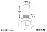 Diode Dynamics H11 HP48 LED - Cool - White (Pair) Diode Dynamics Bulbs  AXOPROS
