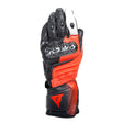Dainese Carbon 4 Long Leather Gloves Black/Fluorescent-Red/White - XL Dainese Gloves  AXOPROS