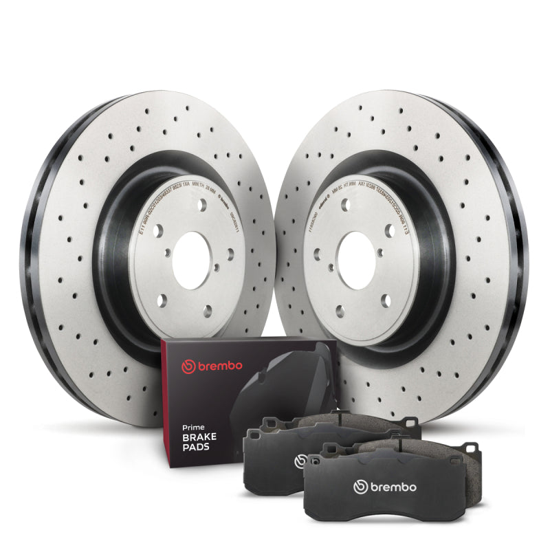 Brembo OE 2005 Porsche 911/07-12 911 Rear Disc Brake Kit Brembo OE Brake Rotors - OE  AXOPROS