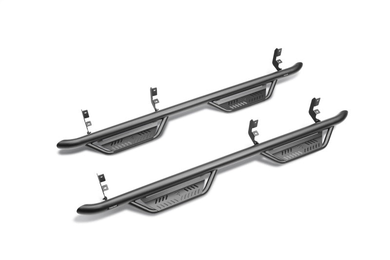 N-Fab Podium LG 2019 Chevy/GMC 1500 Crew Cab - Cab Length - Tex. Black - 3in N-Fab Side Steps  AXOPROS