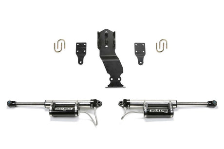 Fabtech Fabtech 17-21 Ford F250/F350 4WD Dual Steering Stabilizer System w/DL 2.25 Resi Shocks Steering Stabilizer aftermarket performance part