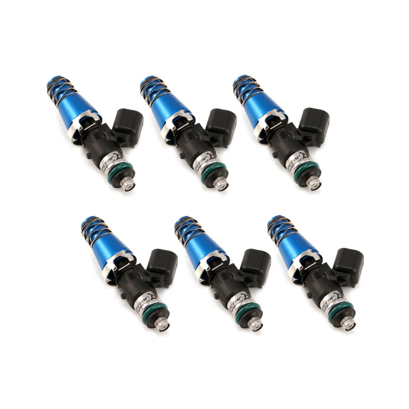 Injector Dynamics 1340cc Injectors - 60mm Length - 11mm Blue Top - 14mm Lower O-Ring (Set of 6) Injector Dynamics Fuel Injector Sets - 6Cyl  AXOPROS