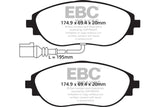 EBC 12+ Volkswagen CC 3.6 Greenstuff Front Brake Pads EBC Brake Pads - Performance  AXOPROS