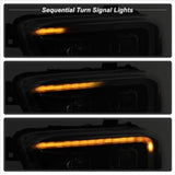 xTune Toyota Tacoma 16-18 DRL Light Bar Projector Headlights - Black PRO-JH-TTA16-LBDRL-BK SPYDER Headlights  AXOPROS