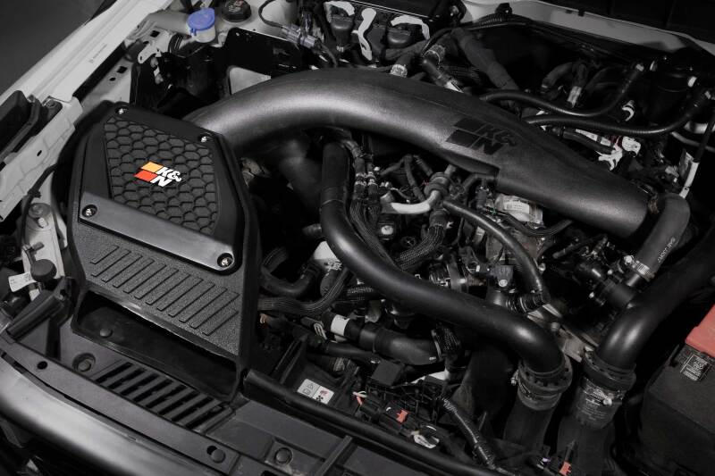 K&N 2023 Ford Bronco Raptor V6 3.0L F/I 63 Series Aircharger Performance Air Intake System K&N Engineering Cold Air Intakes  AXOPROS