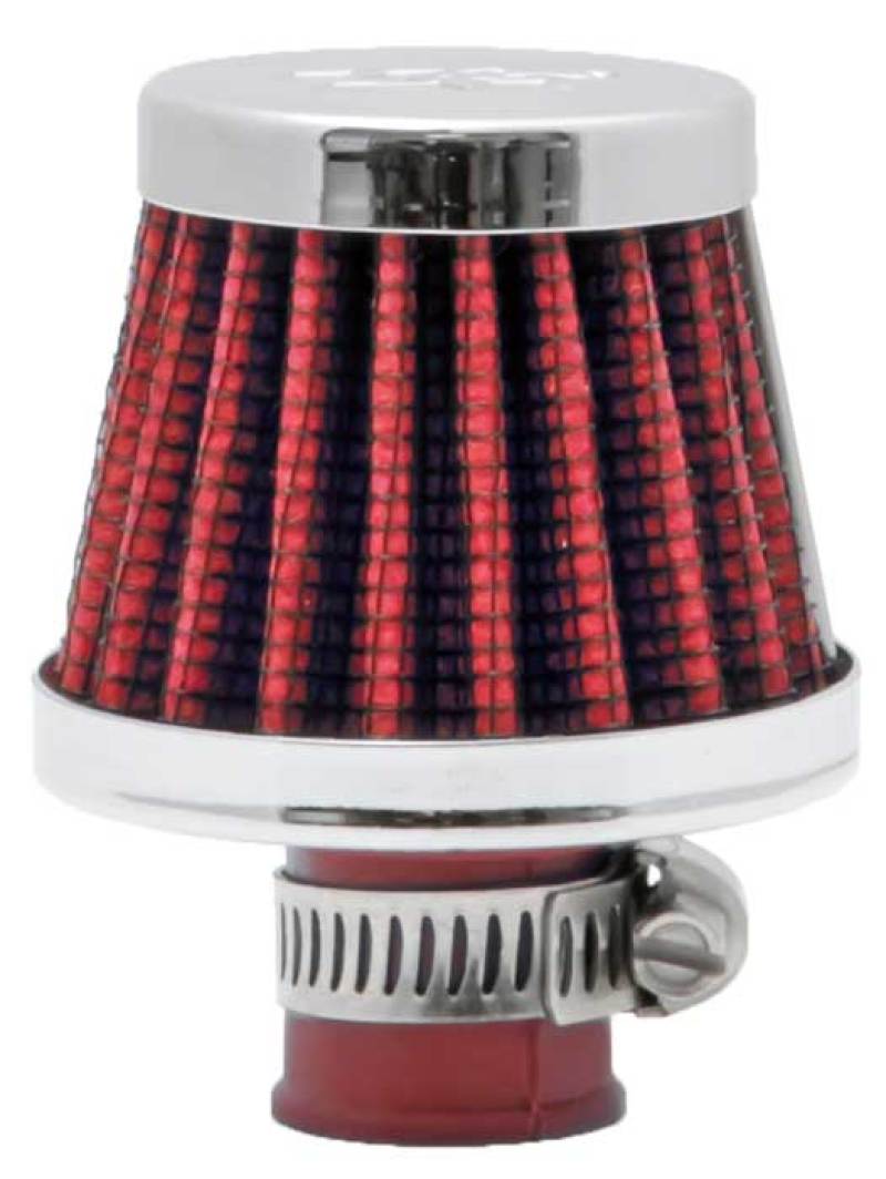 K&N 2in Base OD x .375in Flange ID x 1.75in H Rubber Base Crankcase Vent Filter K&N Engineering Air Filters - Universal Fit  AXOPROS