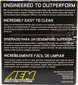 AEM 2.50 in Short Neck 5 in Element Filter AEM Induction Air Filters - Universal Fit  AXOPROS