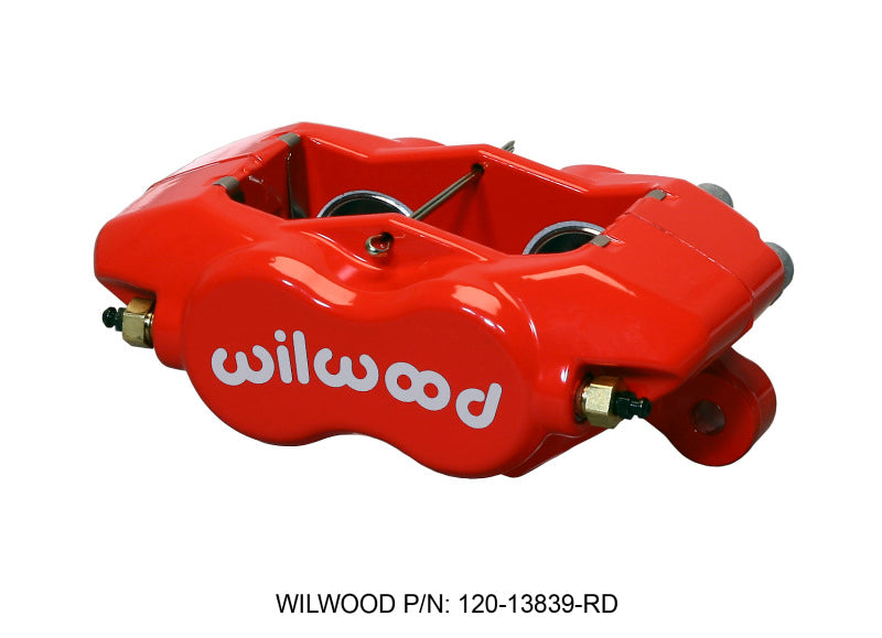 Wilwood Caliper-Forged DynaliteI-Red 1.38in Pistons .81in Disc Wilwood Brake Calipers - Perf  AXOPROS