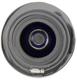 K&N Universal Air Filter Chrome Round Tapered Blue - 4in Flange ID x 1.125in Flange Length x 5.5in H K&N Engineering Air Filters - Universal Fit  AXOPROS