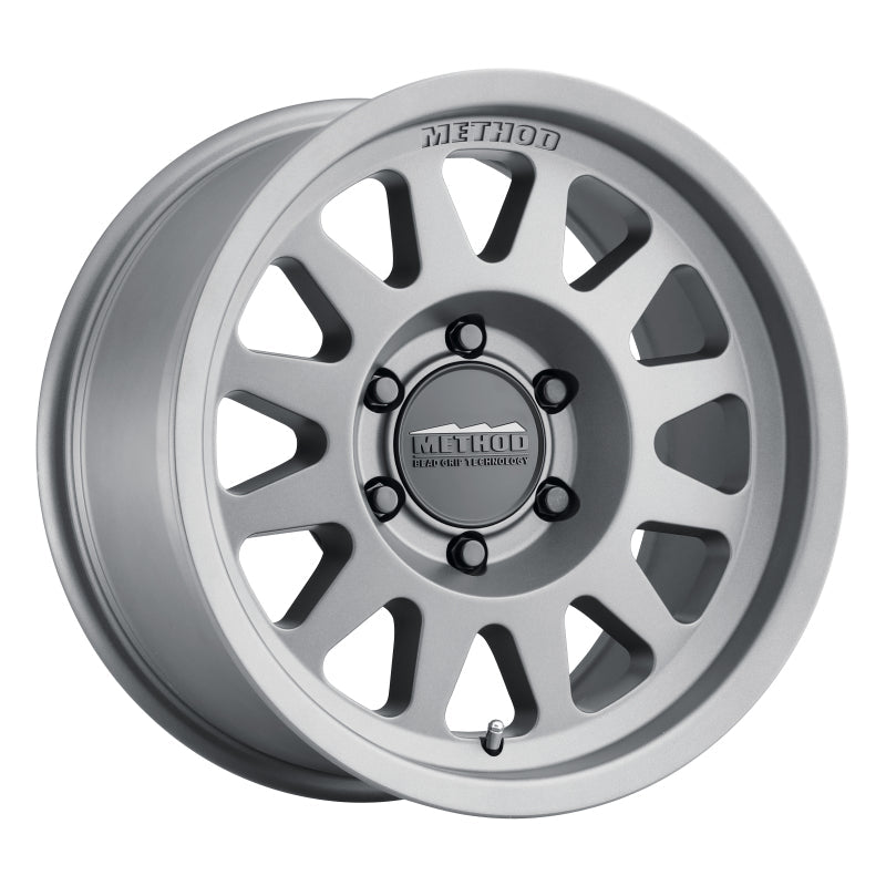 Method MR704 17x8.5 0mm Offset 8x170 130.81mm CB Matte Titanium Wheel Method Wheels Wheels - Cast  AXOPROS