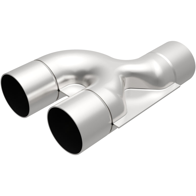 MagnaFlow Smooth Trans Y 2.50inch SS 90 deg. Magnaflow Y Pipes  AXOPROS
