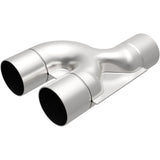 MagnaFlow Smooth Trans Y 2.50inch SS 90 deg. Magnaflow Y Pipes  AXOPROS