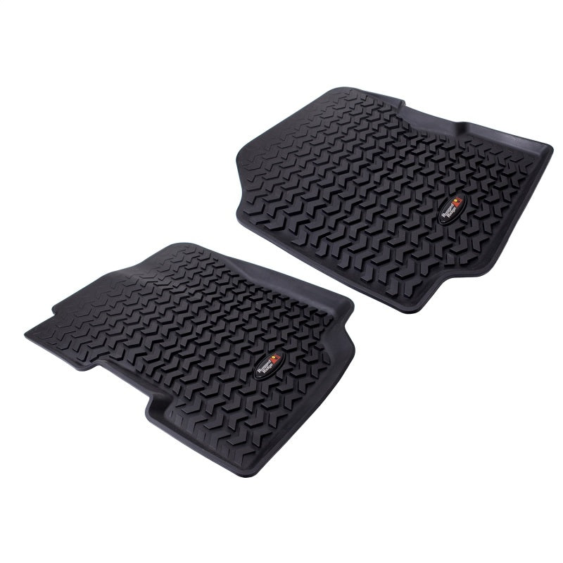 Rugged Ridge Floor Liner Front Black 1976-1983 Jeep CJ-5 Rugged Ridge Floor Mats - Rubber  AXOPROS