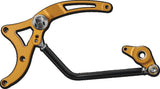 Performance Machine Mid Control - Gold Ops Performance Machine Footpegs  AXOPROS