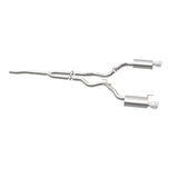 MagnaFlow Cat Back, SS, 2.5in, Street, Dual Split Polished 4.5in Tips 2015 Ford Mustang Ecoboost Magnaflow Catback  AXOPROS