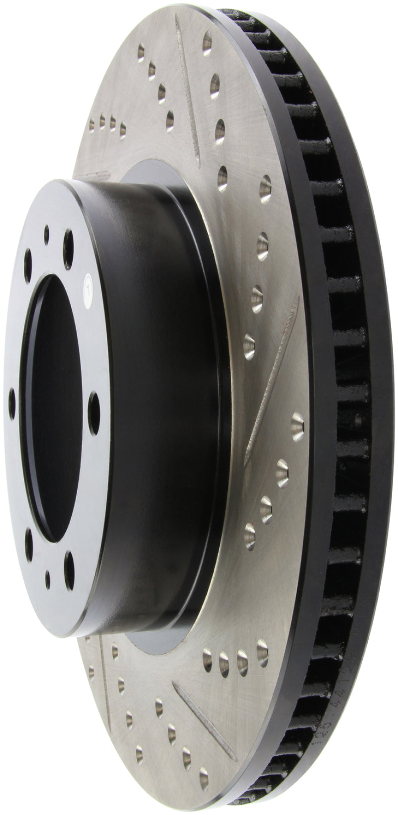 StopTech 07-08 Toyota FJ Cruiser / 05-08 Tacoma (6 lug) / 03-08 4 Runner (319mm disc) SportStop Slo Stoptech Brake Rotors - Slot & Drilled  AXOPROS