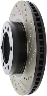 StopTech 07-08 Toyota FJ Cruiser / 05-08 Tacoma (6 lug) / 03-08 4 Runner (319mm disc) SportStop Slo Stoptech Brake Rotors - Slot & Drilled  AXOPROS