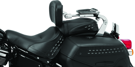 Kuryakyn Kuryakyn Fixed Mounts Multi-Purpose Driver & Passenger Backrest 18-Up Softail - Chrome Seats aftermarket performance part
