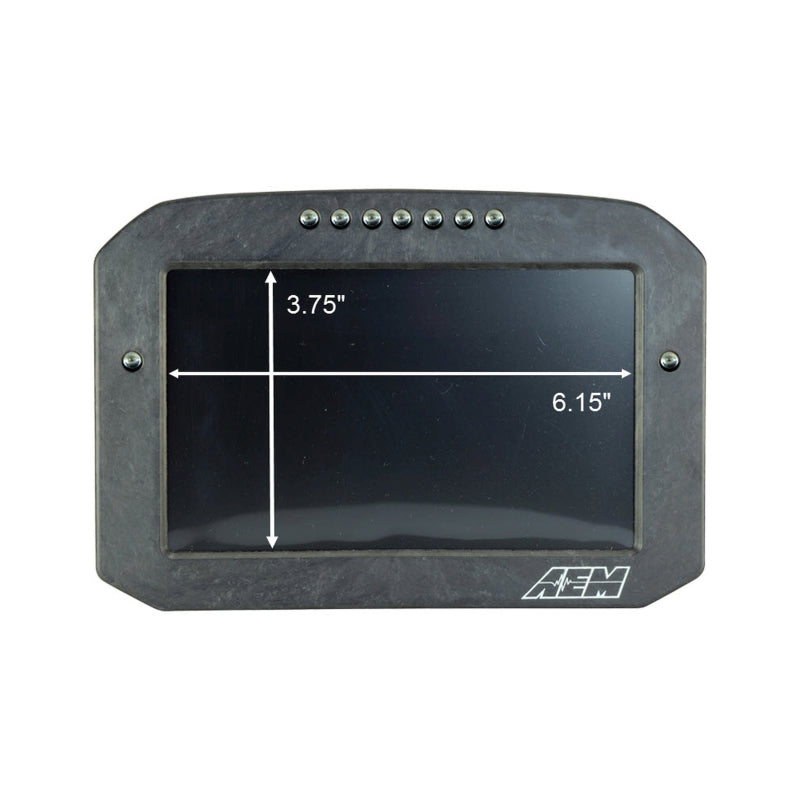 AEM AEM CD-7G Carbon Flush Digital Dash Display w/ Internal 20Hz GPS & Antenna Gauges aftermarket performance part
