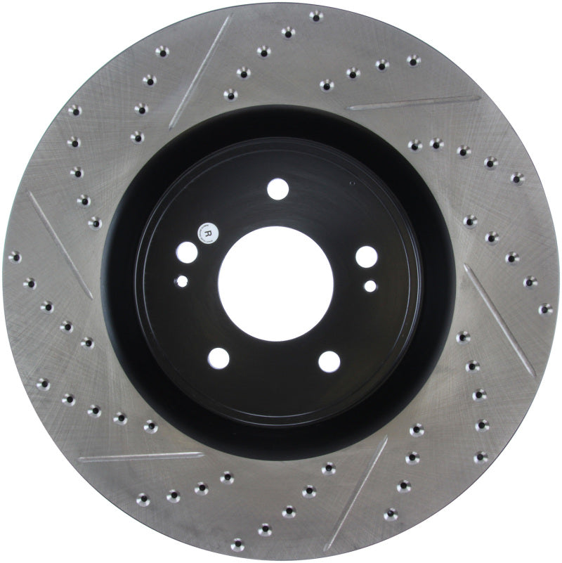 StopTech Slotted & Drilled Sport Brake Rotor Stoptech Brake Rotors - Slot & Drilled  AXOPROS