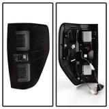Spyder 09-14 Ford F150 V2 Light Bar LED Tail Lights - Blk Smoke (ALT-YD-FF15009V2-LBLED-BSM) SPYDER Tail Lights  AXOPROS