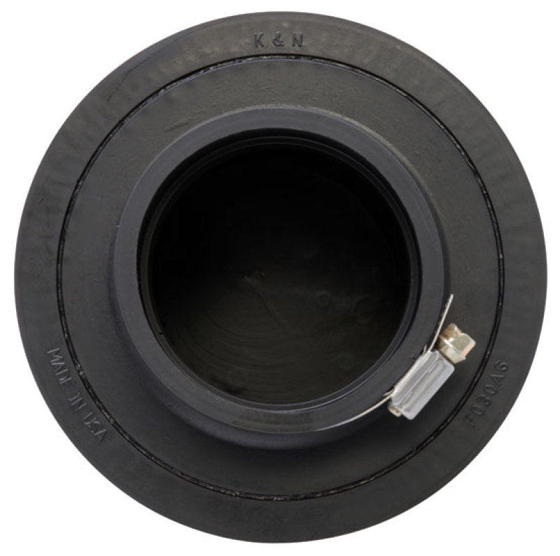 K&N Filter Universal Rubber Filter 3in Flange ID 6in Base OD 5.125in Top OD 5in Height K&N Engineering Air Filters - Universal Fit  AXOPROS