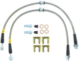 StopTech 00-05 Mitsubishi Eclipse / 01-05 Dodge Stratus Stainless Steel Front Brake Lines Stoptech Brake Line Kits  AXOPROS