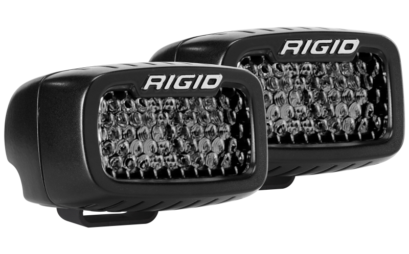 Rigid Industries SR-M Series PRO Midnight Edition - Spot - Diffused - Pair Rigid Industries Light Bars & Cubes  AXOPROS