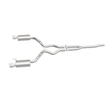 MagnaFlow Cat Back, SS, 2.5in, Street, Dual Split Polished 4.5in Tips 2015 Ford Mustang Ecoboost Magnaflow Catback  AXOPROS