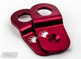 Turbo XS 15-16 Subaru WRX/STI Billet Aluminum Radiator Stay - Red Turbo XS Radiator Stays  AXOPROS