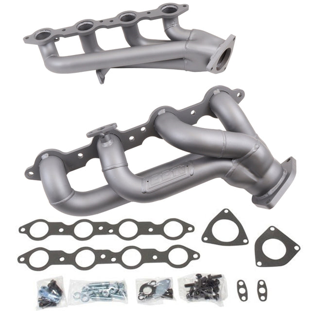 BBK 99-04 GM Truck SUV 4.8 5.3 Shorty Tuned Length Exhaust Headers - 1-3/4 Titanium Ceramic BBK Headers & Manifolds  AXOPROS