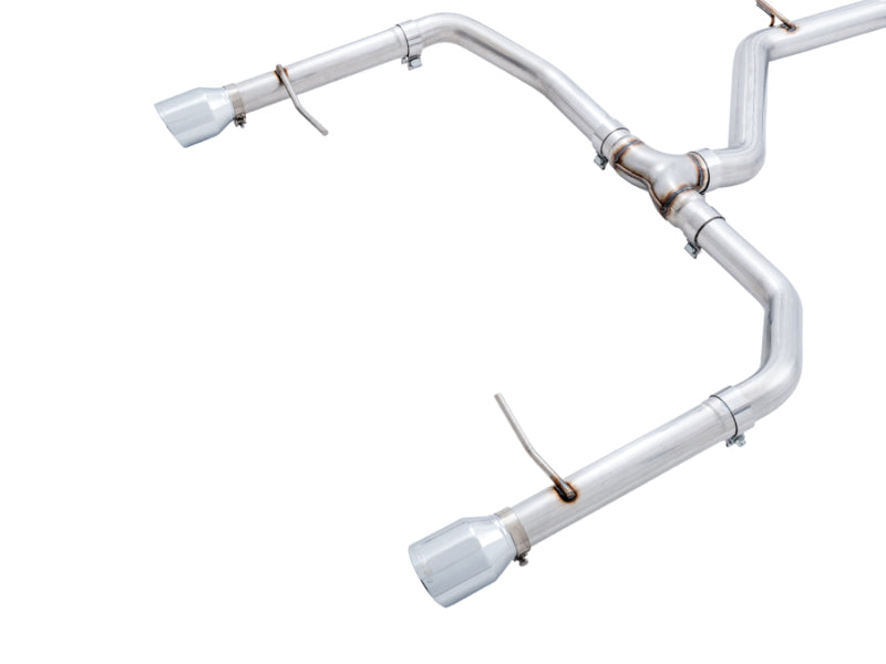 AWE Tuning 18-21 Volkswagen Jetta GLI Mk7 Track Edition Exhaust - Chrome Silver Tips (Fits OEM DP) AWE Tuning Catback  AXOPROS