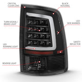 ANZO 2009-2018 Dodge Ram 1500 LED Taillight Plank Style Black w/Clear Lens ANZO Tail Lights  AXOPROS