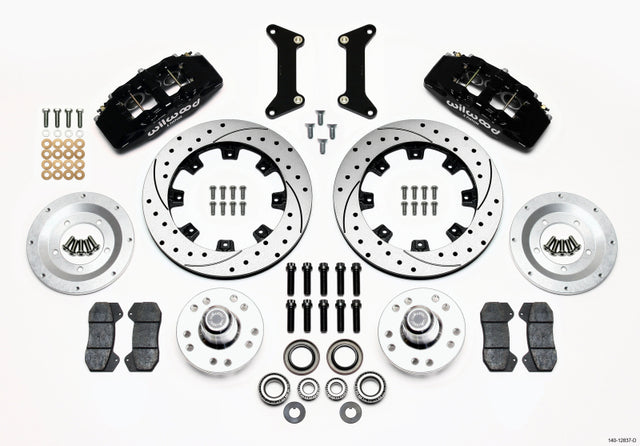 Wilwood Dynapro 6 Front Hub Kit 12.19in Drilled 79-87 GM G Body Wilwood Big Brake Kits  AXOPROS